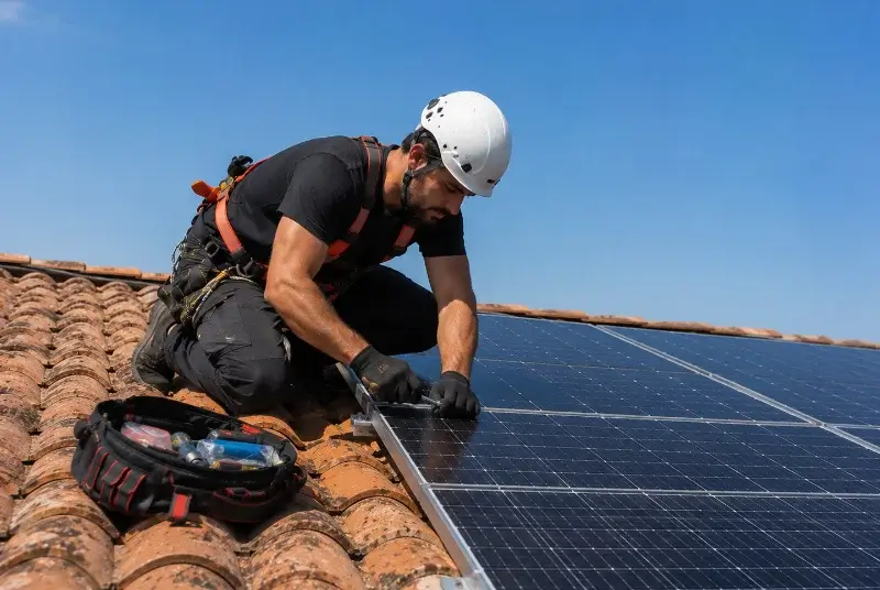 Maintenance et monitoring de panneaux solaires à Sauzé-Vaussais