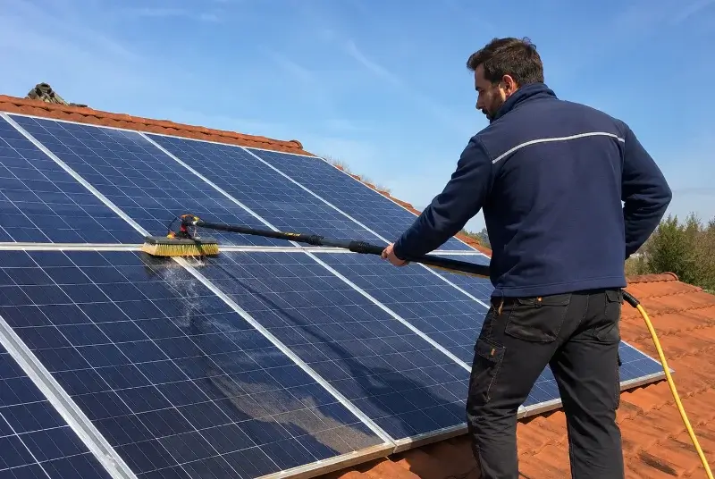 Nettoyage et entretien de panneaux solaires à Sauzé-Vaussais